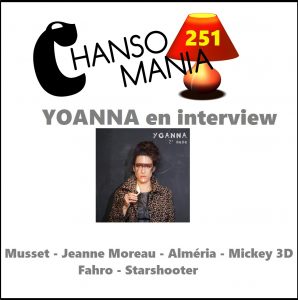 podcast chansomania 251, yoanna en interview et toute la chanson